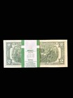 100 Two Dollar Bills -  2 Uncirculated Sequencial - Repeater Bill Inside  