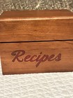 Vintage Wood Recipes Box Organizer Kitchen Dividers Nl
