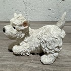 Westie Highland Terrier Puppy Crouching Ceramic Figurine Limited Ed 2004