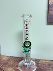10  Glass Water Pipe With 14mm Bowl   Clip-clear Straight Tube Heavy Thick Bong