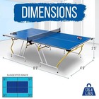 Serenelife 4 Pcs  Foldable Table Tennis Table W  Single Player Playback Mode