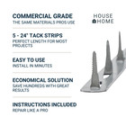 House2home 24  Metal Upholstery Tack Strips For Furniture Repair  5-pack