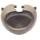 Vtg Japanese Shigaraki Ikebana Vase Modern Sculptural Brown Studio Pottery 8   