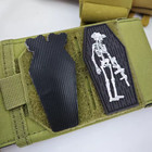 Pvc Skull Skeleton Skeleton Tactical Military Morale Patch Hook An Loop For Bags