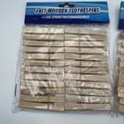 Regents Products - Wooden Clothespins  pack Of 48  - 7 Coil Spring Hold