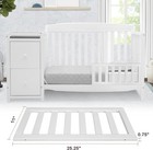 Toddler Safe Guardrail Compatible W  Crib White