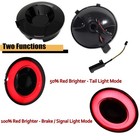 4pcs Smoked Eagle Eye Red Led Tail Lights Brake Lamps For 2005-2013 Corvette C6