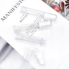 Blingkingdom 3pcs Empty Airless Pump Bottle Refillable Clear Travel Lotion Conta