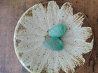 Beautiful Rare Color Sea Glass 2pcs  Surf Tumbled  Weathered  Beach Glass  43