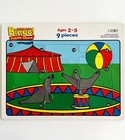 1997 Bingo Patch Circus Puzzle Seals Beach Ball Vintage Frame Tray 9 Pcs Gstrm