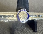 Vintage State Of Indiana Police Department Enamel Tie Clip bar -richmond Indiana