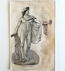 Apollo Belvidere 1876 Worlds Fair Centennial Expo Victorian Engraving Dwaa3a