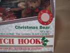 Wonderart Caron Christmas Bear Latch Hook Rug Kit 12x12 Panda Craft New Pillow