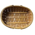 Woven Basket With Handles Rustic Farmhouse Cottagecore Decor Storage Organizer