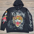 Ed Hardy Mens Sweatsuit Size 2xl Black Tiger Love Kills Slowly 2pc Set Nwt