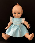 Vintage C1950s Kewpie Rose O neill Doll Blue Sleepy Eyes Hard Plastic 13 