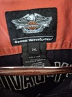 Harley Davidson Biker Vest Orange And Black 2xl -