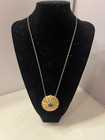 Estee Lauder Vintage Solid Perfume Compact Pendant Locket Necklace 1973 Empty