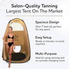 Xl Portable Spray Tan Tent - Extra Large Pop Up Tent For Professional Tanning - 
