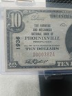  10 1929 Series Phoenixville Pa National Bank Charter 1936  D000382a 3   Serial 