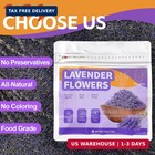 Dried Culinary Lavender Flowers  Food Grade Lavender Buds For Tea 4 Oz    Edible