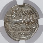 L  Ant  Gragulus Ar Denarius Roman Republic Silver Coin 136 Bc Ngc Ch Vf