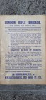 Genuine Ww1 Recruitment Poster London Rifle Brigade British Military