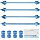 4 Pack 10  Aquarium Bubble Wall Air Stone Diffuser Tube For Fish Tank Hydroponic