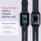 Smart Med Medical Alert Rectangular Smart Watch For Seniors   Fall Detection