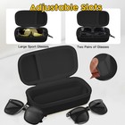 Double Eyeglasses Case hard Shell Glasses Case Travel Sunglasses Organizer With 