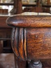 Substantive Antique Mahogany Jacobean Library Table 37  Long  26 25  Deep
