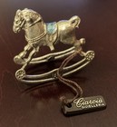 Vintage 800 Silver Rocking Horse Figurine Miniature Bacoli Italy Italian Ciarcia