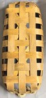 Vintage Tobacco Basket W  Rope Handles 3 5x10x22 5 
