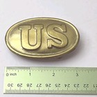 Reproduction Civil War Us Oval  u s   Belt Buckle Plate Militaria