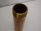 Red Brass 8  X 2  Threaded Nipple Pipe Fitting 1  Thread Single Unit
