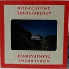 35mm Slide 1950s Kodachrome Red Border Oregon Trail Sign