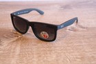 Ray-ban Justin Rb4165 Rectangular Sunglasses For Men - Matte Black grey Gradient