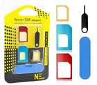 Sim Card Adapter 5-in-1 Nano   Micro Sim Card Chip Adapter Kit Converter Needle