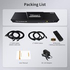 Tesmart Hdmi Kvm Switch 2 Monitors 2 Computers 4k 60hz - New