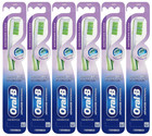 Oral-b Advanced Whitening Clean Soft Bristle Toothbrush Assorted Color-pack Of 6