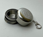 Coors Collapsible Shot Glass Keychain Stainless Steel Travel Cup Breweriana