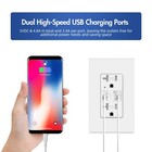 4 8a Usb C Outlet High Speed 24w 20 Amp white  125 V Tamper-resistant  10 Pack