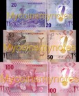 Mozambique 2024  Polymer Set Of 20  50 And 100 Meticais  Unc