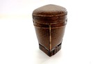 Antique Chinese Asian Rice Basket Woven Bamboo With Unique Design 7  Tall