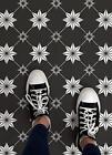 Floorpops Rigel Peel   Stick Floor Tiles  Black 