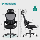 Home Office Desk Chair  Ergonomic Computer Managerial Executive Chairs High-back