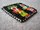 Vintage 1950s Native American Indian Beaded   Leather Snap Coin Purse