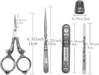 Butuze Embroidery Scissors Kit  European Antique Vintage Sewing Kit  Complete Vi