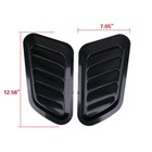 For Dodge Ram Glossy Black Racing Front Car Hood Air Flow Vent Decor Trim 2pcs