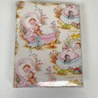 Vintage Baby Photo Album Nursery Kitsch Teddy Bear Kitty Pastel Floral 80s 90s